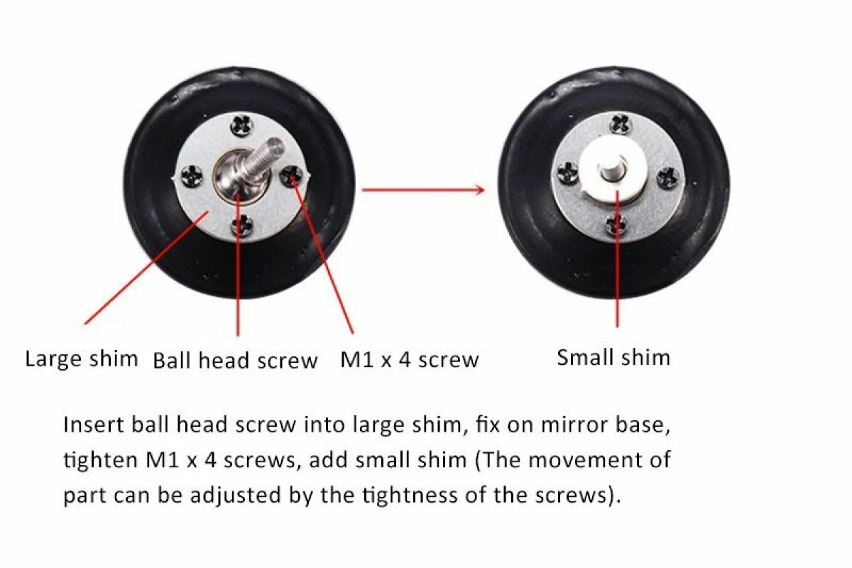 GPM Racing ZSP044-BK | GPM Black TRX-4 Adjustable Side Mirror Kit - Image 5