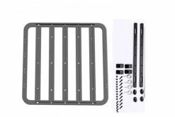 GPM Racing ZSP059A-BK | GPM Black Metal 1/10 160x155mm Roof Luggage Rack W/o Handle