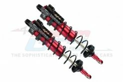 GPM Racing SLE143R-L-R-BK | GPM Red Aluminium Sledge Rear Piggy Back Shock 143mm