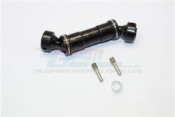 GPM Racing ER037SF-BK | GPM Black Aluminium Traxxas E-Revo VXL 2.0 Front Centre Drive Shafts 2Pcs